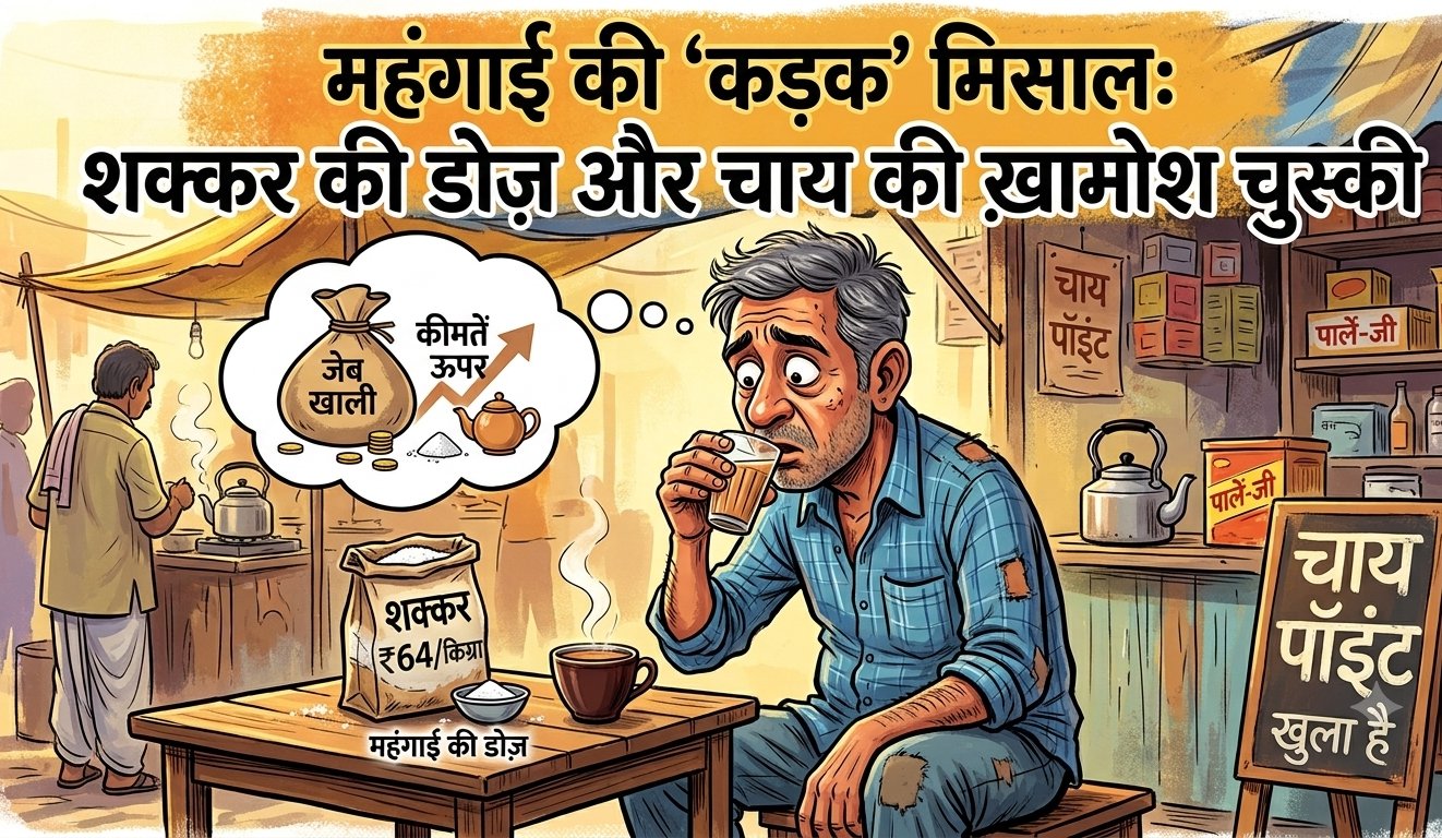 महंगाई की ‘कड़क’ मिसाल: शक्कर की डोज़ और चाय की ख़ामोश चुस्की